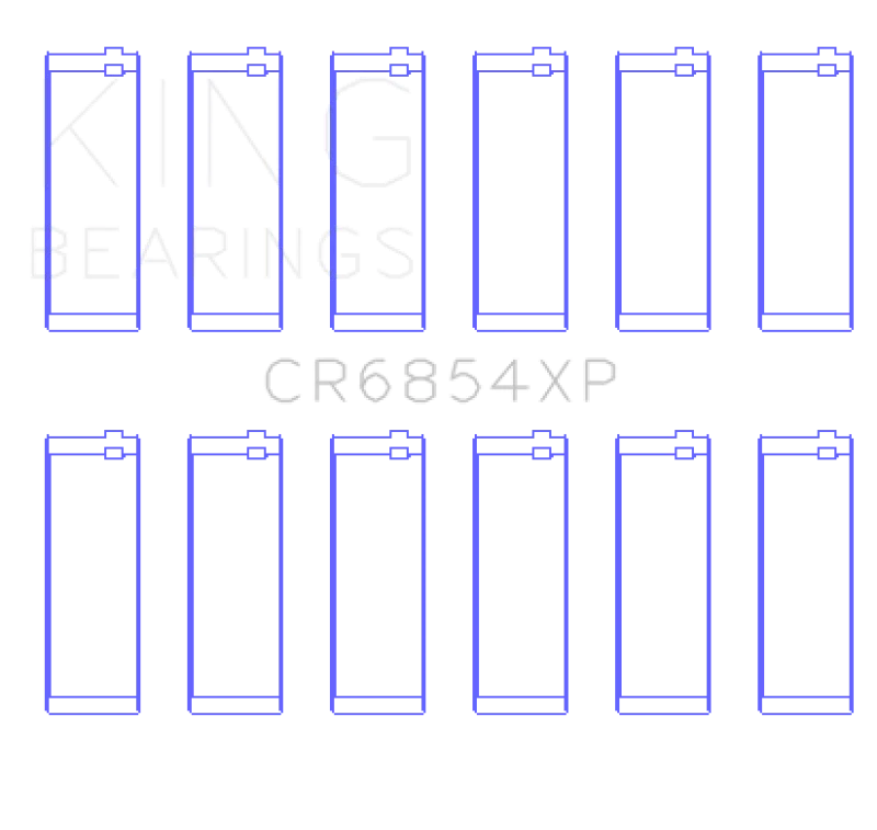 King Engine Bearings BMW 95 M3 S50830 (Size STD) Performance Rod Bearing Set - Main Product View