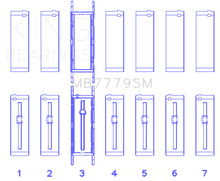 Load image into Gallery viewer, King Engine Bearings BMW B58B30A (Size 0.25 Oversized) Main Bearing Set - Side View