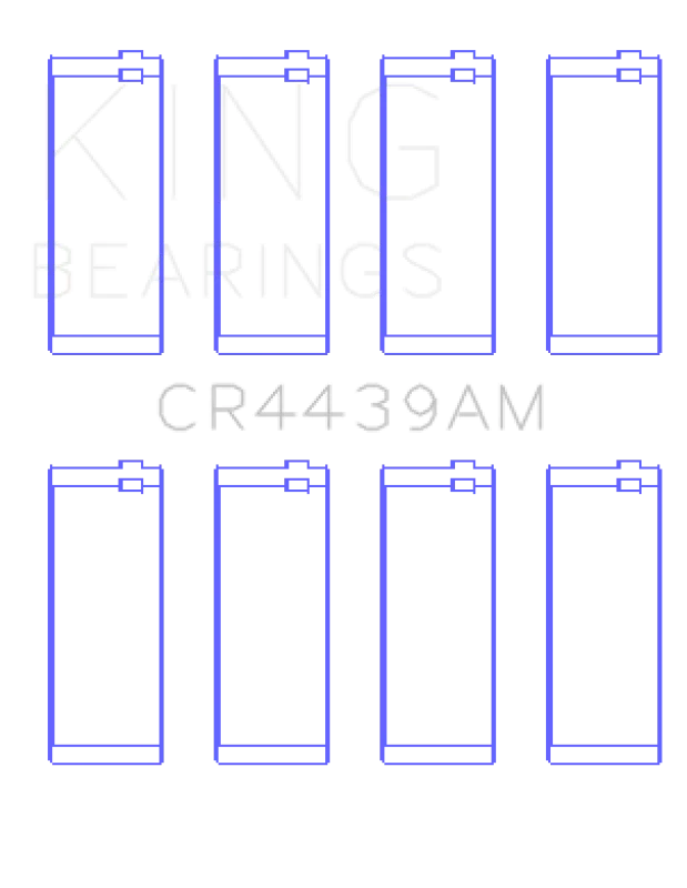 King Engine Bearings BMW M10 (Size STD) Rod Bearing Set - Side View
