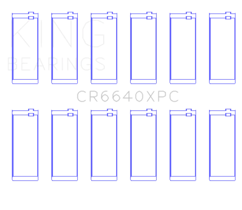 King Engine Bearings BMW M20 & M50 2.0L / 2.5L / 2.7L (Size STDX) Coated Performance Rod Bearing Set - Detail View
