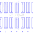 Load image into Gallery viewer, King Engine Bearings BMW M20B20-23-25-27/M50B25/M52B20-25-28 Main Bearing Set - Size STD - Side View