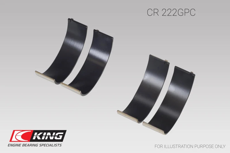 King Engine Bearings BMW N55B30A Sputter Replacement Rod Bearing Set - Size STD (2 Pair) - Main Product View