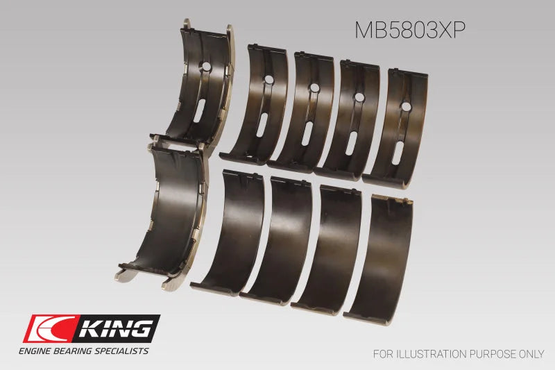 King Engine Bearings BMW S65B40A (Size +0.25mm) Main Bearing Set - Main Product View