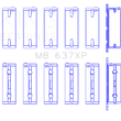 Load image into Gallery viewer, King Engine Bearings BMW S85B50A Crankshaft Performance Main Bearings (Size STDX) - Detail View