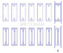 Load image into Gallery viewer, King Engine Bearings B.M.W/Opel M 51/M 57/D 25/Y 25 Td (Size +0.50mm) Main Bearing Set - Side View