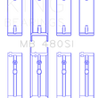 Load image into Gallery viewer, King Engine Bearings Buick 90-96 L27 V6 Main Bearing Set - Side View