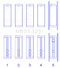 Load image into Gallery viewer, King Engine Bearings Chevrolet 151/153 (Size STD) Main Bearing Set - Main Product View