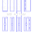 Load image into Gallery viewer, King Engine Bearings Chevrolet 173 V6 (Size +0.25mm) Main Bearing Set - Side View
