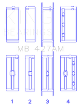 Load image into Gallery viewer, King Engine Bearings Chevrolet 173 V6 (Size +0.50mm) Main Bearing Set - Main Product View