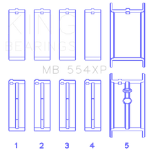 Load image into Gallery viewer, King Engine Bearings Chevrolet 265/283/302/327 V8 Main Bearing Set - Main Product View