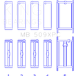 Load image into Gallery viewer, King Engine Bearings Chevrolet 400 V8 Coated Performance Rod Bearing Set - Side View