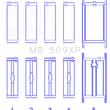 Load image into Gallery viewer, King Engine Bearings Chevrolet 400 V8 (Size +0.001) Main Bearing Set - Main Product View