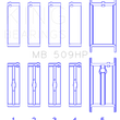 Load image into Gallery viewer, King Engine Bearings Chevrolet 400 V8 (Size STDX) Main Bearing Set - Side View