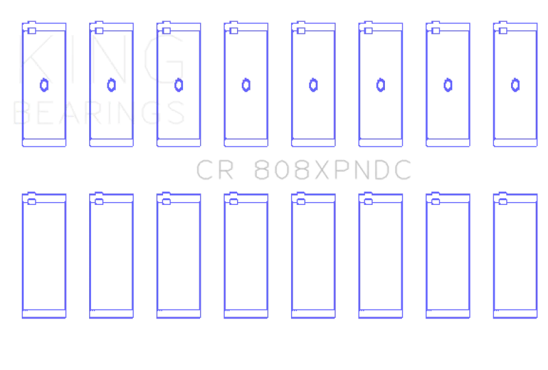 King Engine Bearings Chevrolet BBC 369-502 GEN IV/V/VI Connecting Rod Bearing Set - Detail View