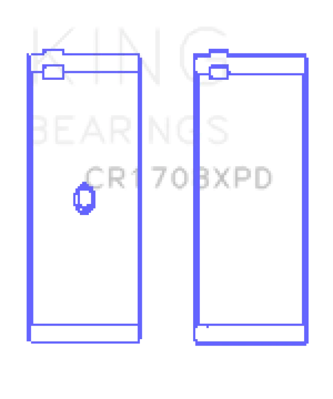 King Engine Bearings Chevrolet Custom Performance (Size STDX) Connecting Rod Bearing Set - Detail View