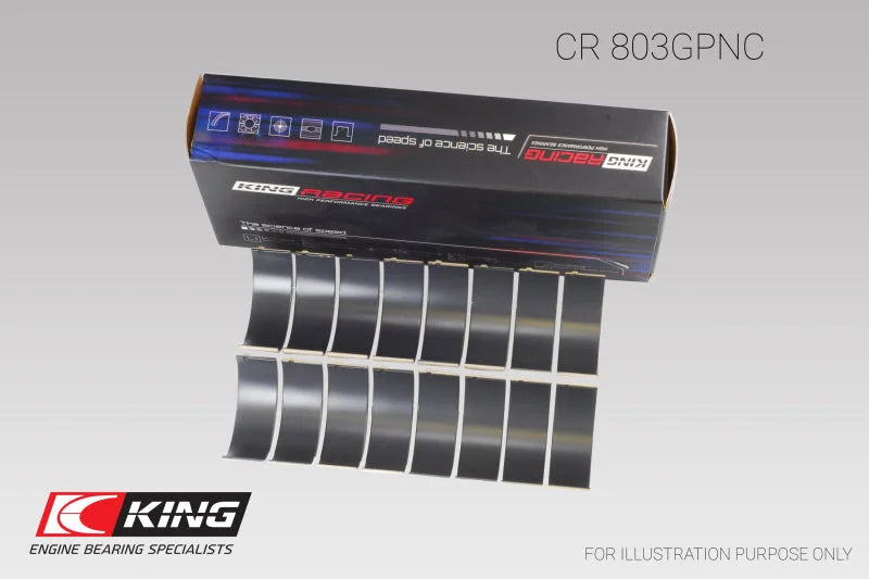 King Engine Bearings Chevrolet SBC 265CI/283CI/327CI (Size Standard) Connecting Rod Bearing Set - Side View