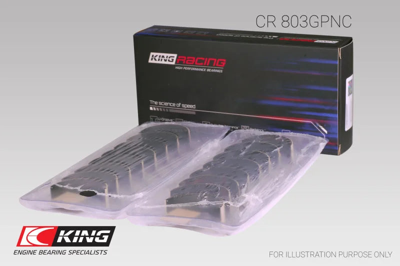 King Engine Bearings Chevrolet SBC 265CI/283CI/327CI (Size Standard) Connecting Rod Bearing Set - Detail View