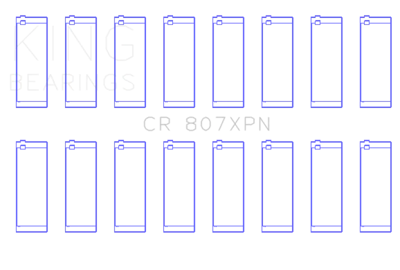 King Engine Bearings Chevy LS1/LS6/LS3 Performance Rod Bearing Set - Size STDX - Main Product View