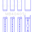 Load image into Gallery viewer, King Engine Bearings Chrysler 215 Ohv (Size +0.50mm) Main Bearing Set - Side View