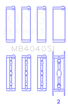 Load image into Gallery viewer, King Engine Bearings Chrysler 215 Ohv (Size +0.50mm) Main Bearing Set - Side View