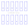 Load image into Gallery viewer, King Engine Bearings Chrysler 215 (Size +0.75mm) Connecting Rod Bearing Set - Side View