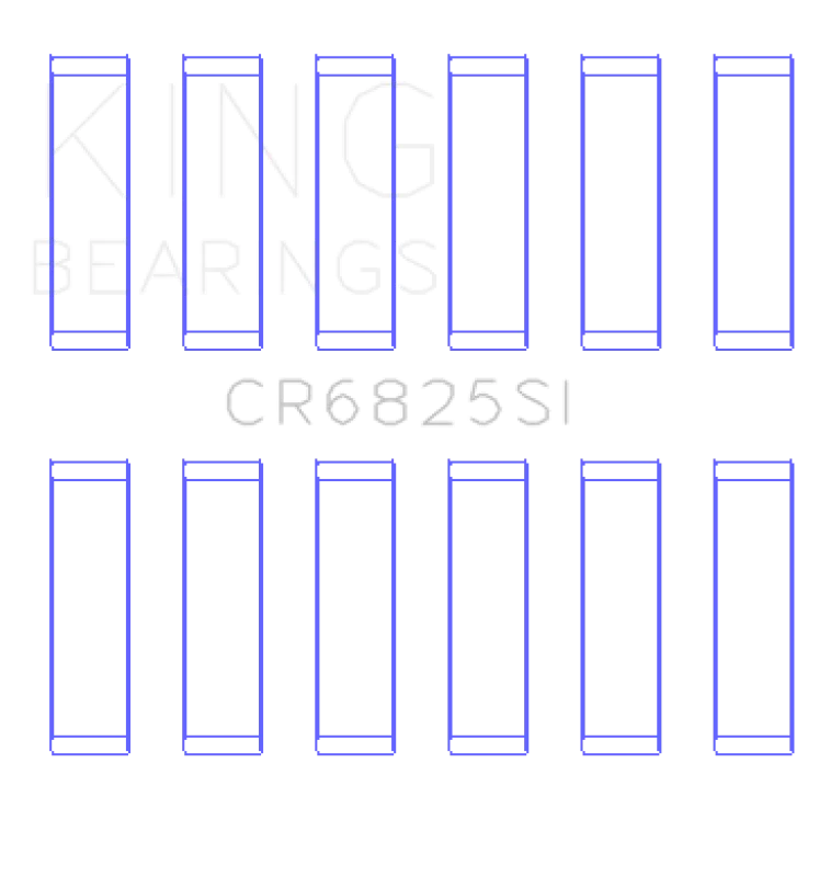 King Engine Bearings Chrysler 226 (3.7L) (Size +0.25mm) Connecting Rod Bearing Set - Side View