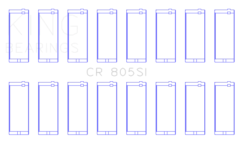 King Engine Bearings Chrysler 273 / 318 / 340 /360 Rod Bearing Set - Detail View