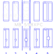 Load image into Gallery viewer, King Engine Bearings Chrysler 273/301/313/318/340 Main Bearing Set - Side View