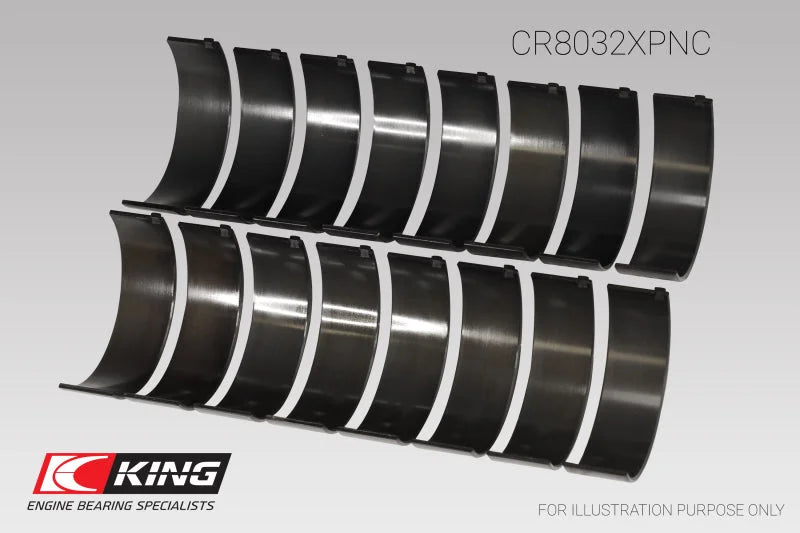 King Engine Bearings Chrysler 345/ 370 16V (Size 0.26) Connecting Rod Bearing Set - Detail View