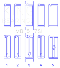 Load image into Gallery viewer, King Engine Bearings Chrysler 360 Crankshaft Main Bearings - Main Product View
