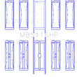 Load image into Gallery viewer, King Engine Bearings Chrysler 426CI/440CI V8 OHV1 Main Bearing Set - Side View