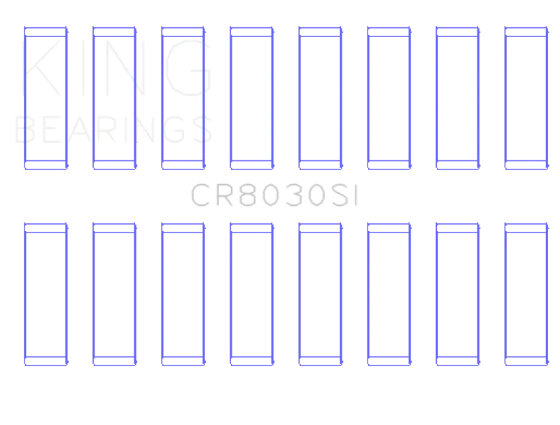 King Engine Bearings Chrysler Jeep V8 287 4.7L (Size +0.50mm) Connecting Rod Bearing Set - Main Product View