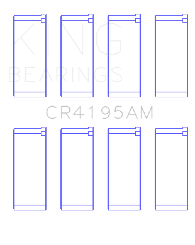 King Engine Bearings Chrysler Neon Ecc/Ecb (Size +0.75mm) Connecting Rod Bearing Set - Side View