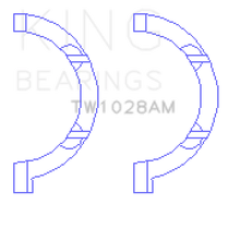 Load image into Gallery viewer, King Engine Bearings Chrysler Pentastar 3.6L ERB V6 Thrust Washer Set - Side View