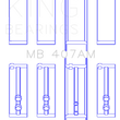 Load image into Gallery viewer, King Engine Bearings Chrysler Valient Crankshaft Main Bearings - Side View