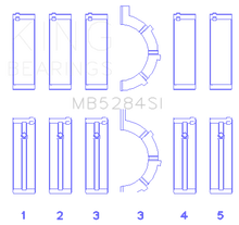 Load image into Gallery viewer, King Engine Bearings Chrysler/Jeep 287Ci 4.7L (Size +0.25mm) Main Bearing Set - Main Product View