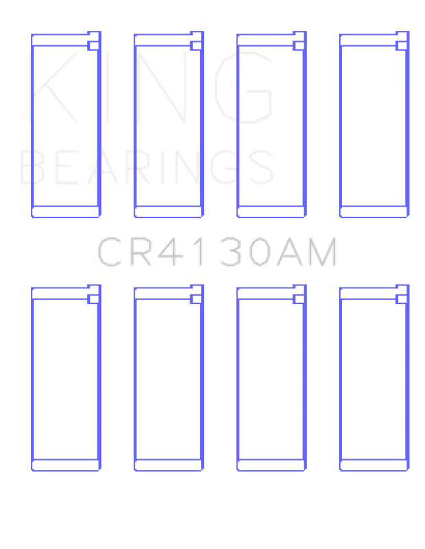 King Engine Bearings Daihatsu HC, HD (Size STD) Rod Bearing Set - Side View
