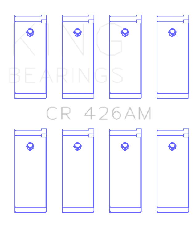 King Engine Bearings Datsun E13/E15/(Size +1.0mm) Connecting Rod Bearing Set - Main Product View
