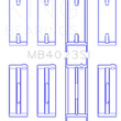 Load image into Gallery viewer, King Engine Bearings For FORD TAURUS V6 245CI/177CI/ Main Bearing - Side View