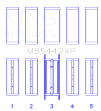 Load image into Gallery viewer, King Engine Bearings Ford 2.0 2.3L EcoBoost Crankshaft Main Bearing Set (Set of 5) - Main Product View