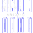 Load image into Gallery viewer, King Engine Bearings Ford 232 (Size +1.0mm) Main Bearing Set - Main Product View