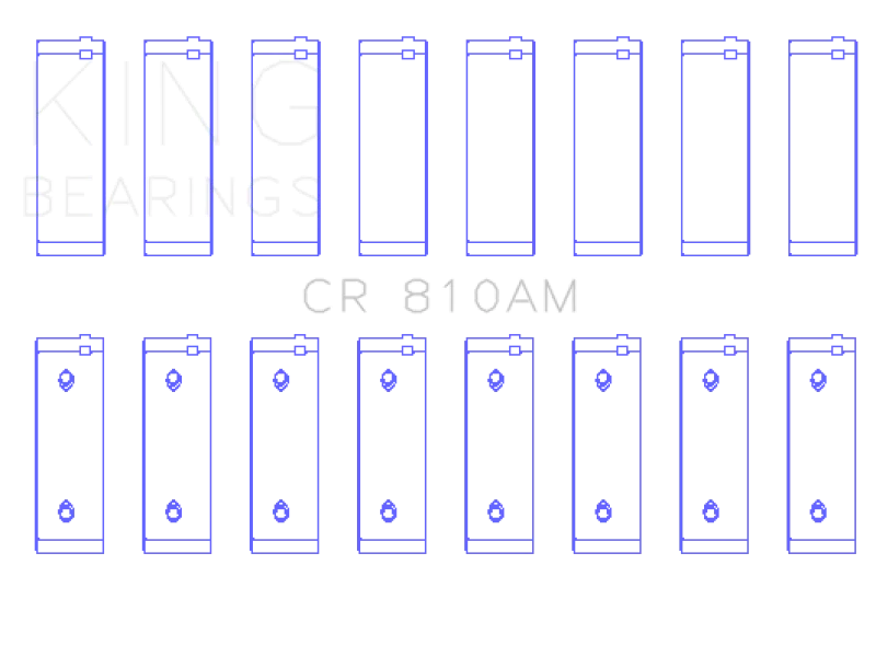 King Engine Bearings Ford 239/256/272/292/312 Engine Rod Bearings - Detail View