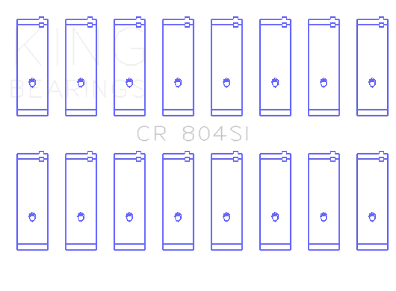 King Engine Bearings Ford 260Ci 289Ci 302 5.0L Windsor (Size STDX) Connecting Rod Bearing Set - Detail View