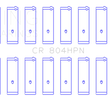 Load image into Gallery viewer, King Engine Bearings Ford 260ci/289ci/302ci 5.0L Windsor Rod Bearing Set - Side View