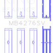 Load image into Gallery viewer, King Engine Bearings Ford 276DT/D17TED4/AJD 2.7L V6 (Size +0.10) Main Bearing Set - Detail View