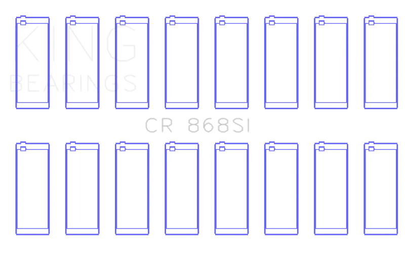 King Engine Bearings Ford 281CI/302CI/330CI 4.6L/5.0L/5.4L V8 (Size +1.0) Rod Bearing Set - Detail View