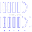 Load image into Gallery viewer, King Engine Bearings Ford 281CI/330CI 4.6L/5.4L V8 (Size +0.75) Main Bearing Set - Main Product View