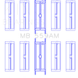Load image into Gallery viewer, King Engine Bearings Ford 330/352/360/390/410/428 Engine (Size 050) Main Bearing Set - Side View
