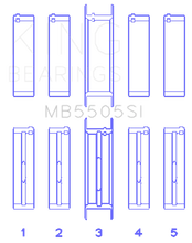 Load image into Gallery viewer, King Engine Bearings Ford 351ci/400ci 16V Main Bearing Set - Set Of 10 - Main Product View