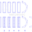Load image into Gallery viewer, King Engine Bearings Ford 4.6L/5.4L V8 SOHC (Size STDX) Performance Coated Main Bearing Set - Detail View
